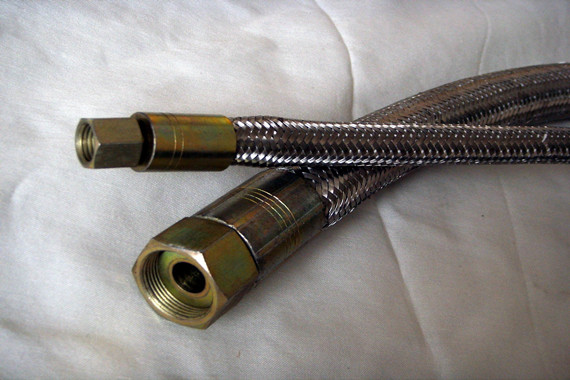teflon hose with SS braiding cover